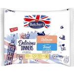 Butcher's Delicious Dinners Salmon Trout 4 x 100 g – Hledejceny.cz