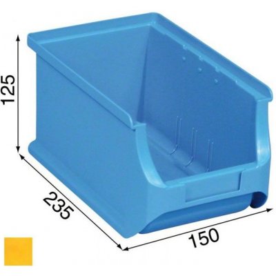 Allit Plastové boxy na drobný materiál 150x235x125 mm žluté