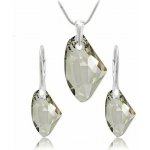 Swarovski Elements Galactic Polygon krystal 27+19 mm 39022.2 Silver Shade – Zboží Dáma