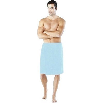 Brini 52 Pánský saunový kilt na knoflíky 140 x 65 cm modrý – Hledejceny.cz