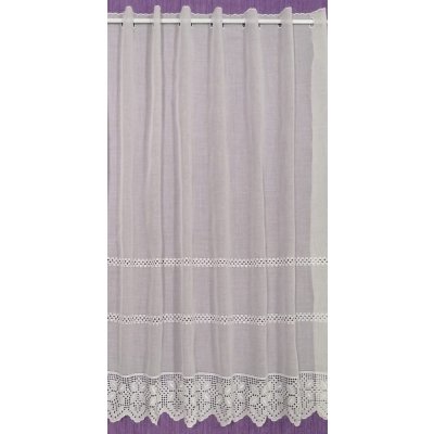 Záclona vyšívaná luxusní - metráž 90 cm (výška 90 cm) – Hledejceny.cz
