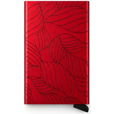 SECRID Kovové pouzdro na karty Cardprotector Red Leaves červené – Zbozi.Blesk.cz