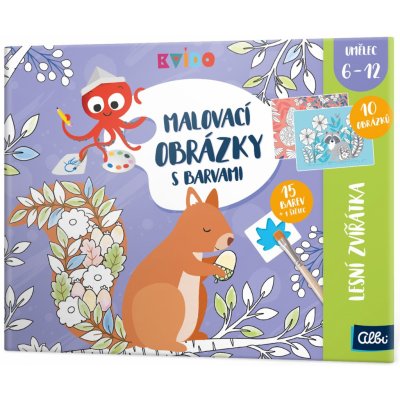 Albi Malovací obrázky s barvami Lesní zvířátka Kvído – Hledejceny.cz