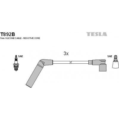 Sada kabelů pro zapalování TESLA T892B – Hledejceny.cz