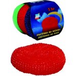 Plastová drátěnka na nádobí HOME POINT 8g - Set 3ks mix barev (8cm) – HobbyKompas.cz