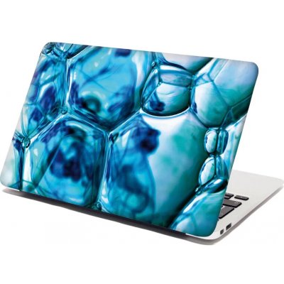 Sablio Samolepka na notebook Modré bubliny - 38x26 cm – Zboží Živě