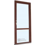 KNIPPING Plastové balkonové dveře - 70 AD ořech/bílá jednostranně levé 80 x 230 cm – Hledejceny.cz