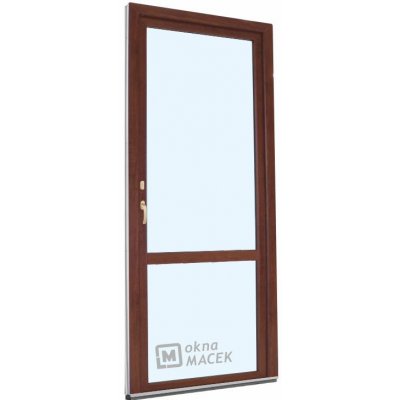 KNIPPING Plastové balkonové dveře - 70 AD ořech/bílá jednostranně levé 80 x 230 cm – Hledejceny.cz