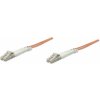 síťový kabel Intellinet 471213 LC M/M optický, OM1, 2m, oranžový
