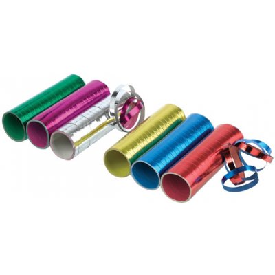 Serpentýny barevné metalické 3 ks 0,7 cm x 400 cm Amscan – Zboží Dáma