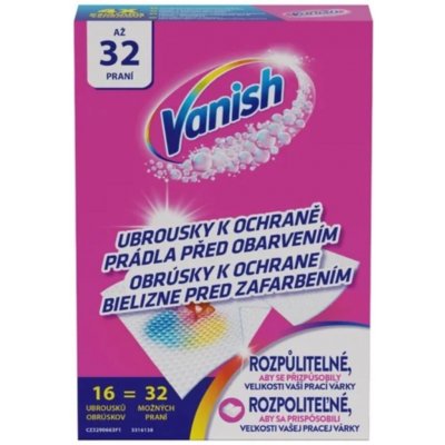 Vanish ubrousky 16 ks/kra až 32 praní – Zboží Dáma