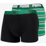 Puma 2 Pack Heritage Stripe Boxers Green – Hledejceny.cz