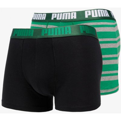 Puma 2 Pack Heritage Stripe Boxers Green – Hledejceny.cz