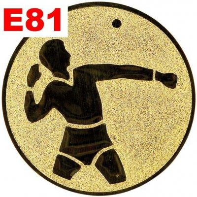 Emblém E81 HOD KOULÍ umístění na sportovní pohár nebo medaili 50 mm – Zboží Dáma