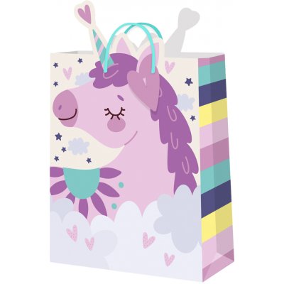 Albi Dárková taška velká - Jednorožec (26 × 12,7 × 32,4 cm) – Zboží Mobilmania