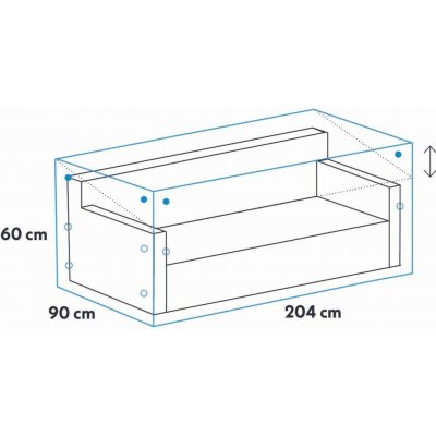 Winza Obal na sedačku/lavičku 204x90x60cm – Hledejceny.cz