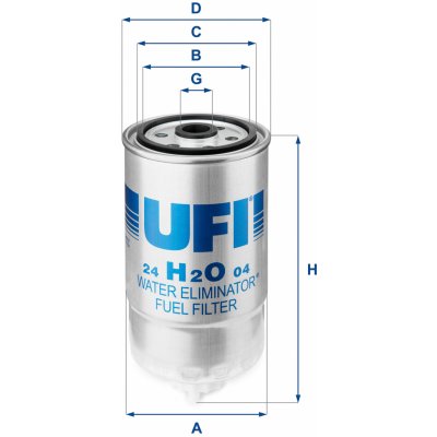 Palivový filtr UFI 24.H2O.04 – Sleviste.cz