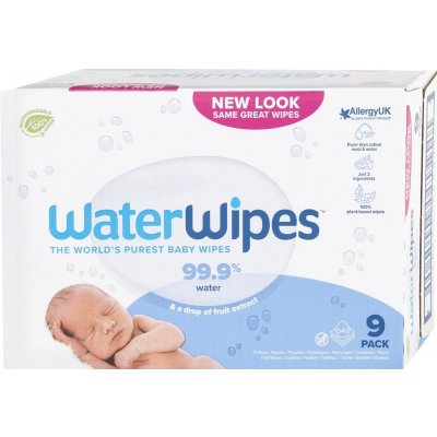 WATERWIPES Ubrousky vlhčené Newborn&Baby 3in1 9 x 60 ks 540 ks – Hledejceny.cz