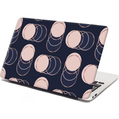 Sablio Samolepka na notebook Kruhy a puntíky - 29x20 cm – Zboží Živě