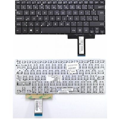 česká klávesnice Asus Zenbook UX31 černá brown CZ - no frame – Zboží Mobilmania