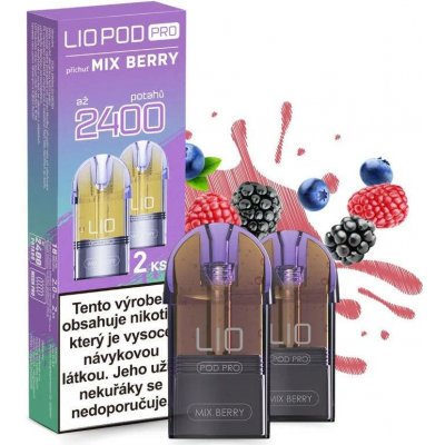 LIO POD PRO Mix Berry 16 mg 2400 potáhnutí 2pack – Sleviste.cz