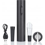 Someliérské potřeby Dárkový set s elektrickým otvírákem na víno USB – Hledejceny.cz