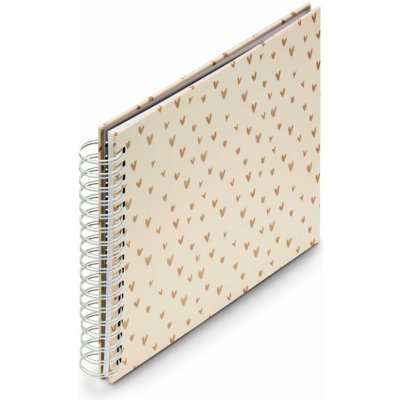 Hama album klasické spirálové LOVELY 28x24 cm, 50 stran, béžová – Zboží Mobilmania