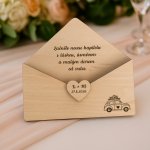 Dřevěná obálka na peníze – originální dárkové balení Varianta: Auto – Zbozi.Blesk.cz