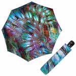 Doppler Fiber Magic Pavone Satin dámský plně automatický deštník vícebarevný – Zboží Dáma
