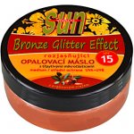 Vivaco Sun Glitter effect opalovací máslo s bio arganovým olejem SPF15 200 ml – Sleviste.cz