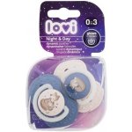 Lovi silikon dudlík Night & Day 2 ks Liška modrá – Zboží Dáma