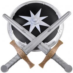 iMex Toys sada mečů + ochranný štít pro rytíře ZA3937