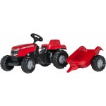 Rolly Toys Massey Ferguson Traktor šlapací s přívěsem – Zboží Dáma