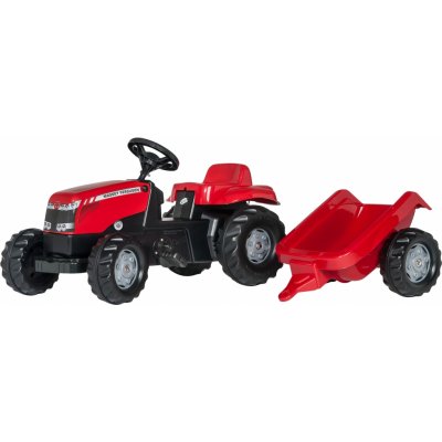 Rolly Toys Massey Ferguson Traktor šlapací s přívěsem – Zboží Mobilmania