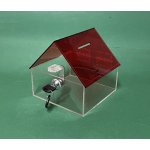 Kasička domeček 150x150x150 mm na zámek – Zboží Dáma