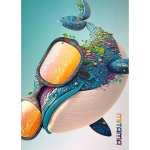 MITAMA Velryba A4 čtverečkovaný – Zboží Dáma