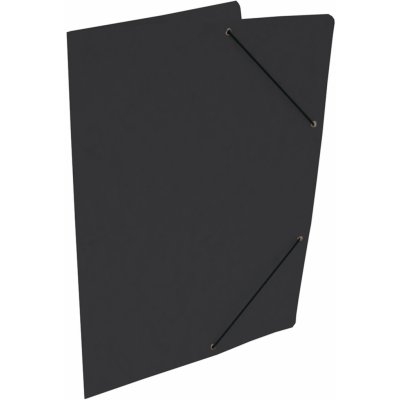 HIT Office A4 Prešpánové desky s gumičkou bez chlopní černé 20 ks – Zboží Živě