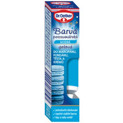 Dr. Oetker Barva gelová potravinářská modrá 10 g – Zbozi.Blesk.cz