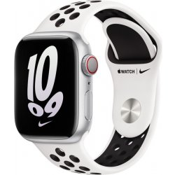 Apple Watch 41mm sněhobílo-černý sportovní řemínek Nike MPGK3ZM/A