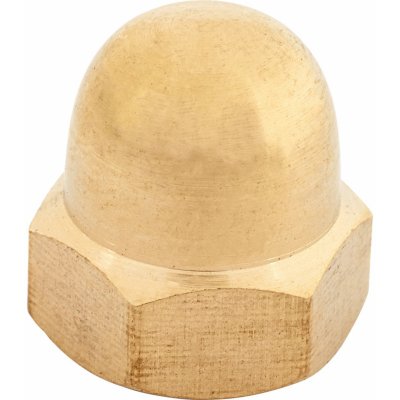 LUX-TOOLS Uzavřená matice mosazná M6, pr. 10 mm, 8 ks – Zboží Mobilmania