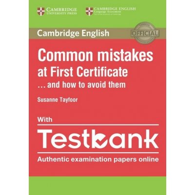 Common Mistakes at First Certificate... and How to Avoid Them Paperback with Testbank Tayfoor Susanne