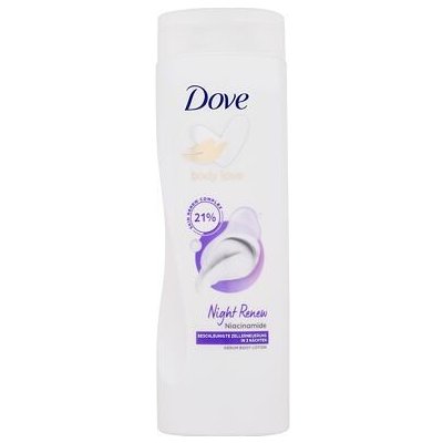 Dove Body Love Night Renew noční tělové mléko pro regeneraci pokožky 400 ml