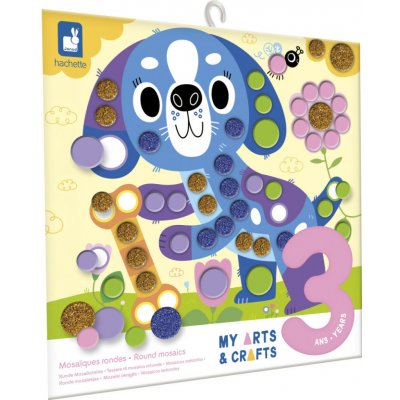 Janod My arts&crafts Mini Kulaté nálepky Pejsek a kamarádi – Hledejceny.cz