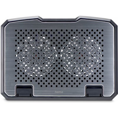 Hama chladicí stojan pro notebook Aluminium, naklápací, 2 ventilátory, modré podsvícení, tichý chod – Hledejceny.cz