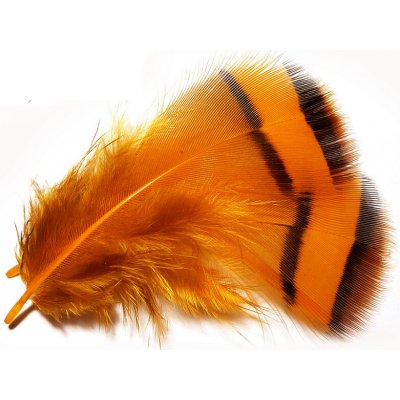Tommi-fly PEŘÍ STŘÍBRNÉHO BAŽANTA KRČNÍ oranžové – Hledejceny.cz