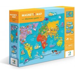 DoDo Magnetická hra Mapa světa 37,5x29,5x6,5cm