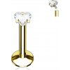 Piercing Šperky4U piercing do brady zlacený LB01085GD-1208