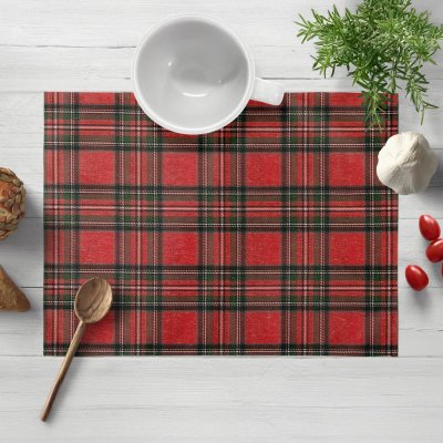 Biante prostírání PML-078 Červeno-zelené káro 30x40cm – Zboží Dáma