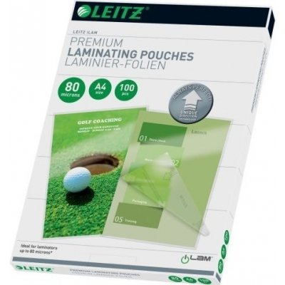 Pouzdra lam. Leitz se směrov. techn., A4, 80 mic, 100 ks – Hledejceny.cz