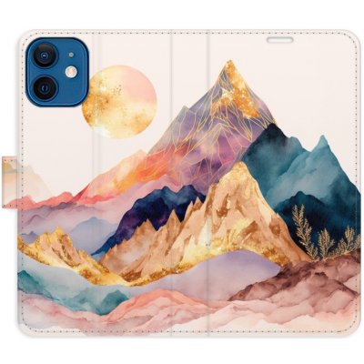 Pouzdro iSaprio Flip s kapsičkami na karty - Beautiful Mountains Apple iPhone 12 mini – Zboží Mobilmania